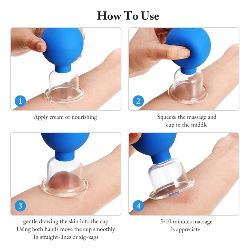 

Vacuum Cup Ball Glass Cup Exclude Moisture Anti Cellulite Massage Chinese Therapy Face Cupping Cans for Skin Care Massager Tool