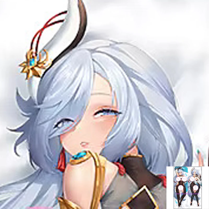 

Anime Dakimakura Pillow Case Shenhe Sexy and Busty Beautiful Girl Double-Sided Halloween Decoration