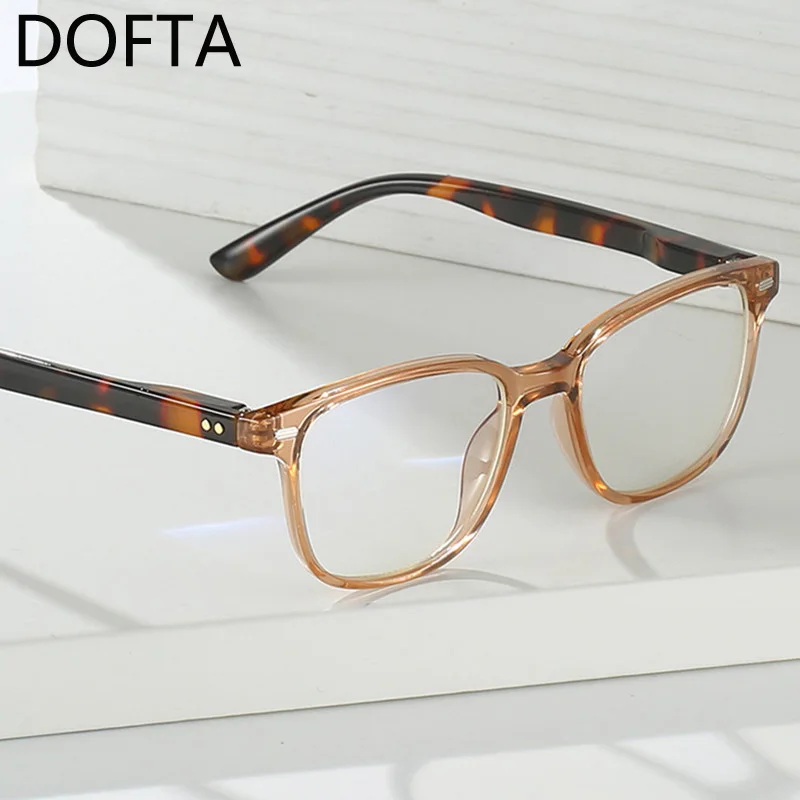 DOFTA Rectangle Glasses Frame Women Men Anti Blue Rays Eyewear Vintage Optical Eyeglasses Frame