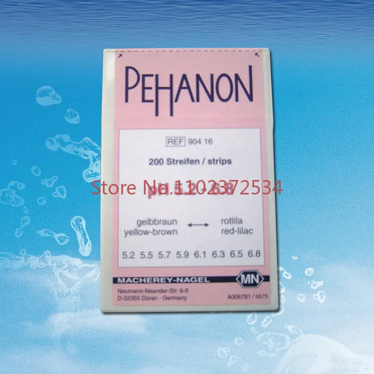 

PEHANON 90416 pH test strip (test paper) 5.2-6.8 200 pieces/box