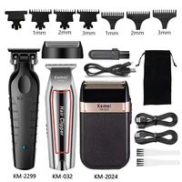 Kemei Hair Clipper Kit Men's Electric Shaver Hair Trimmer Machine Professional Hair Cutting Machine Km-2299 Km-032 Km-2024