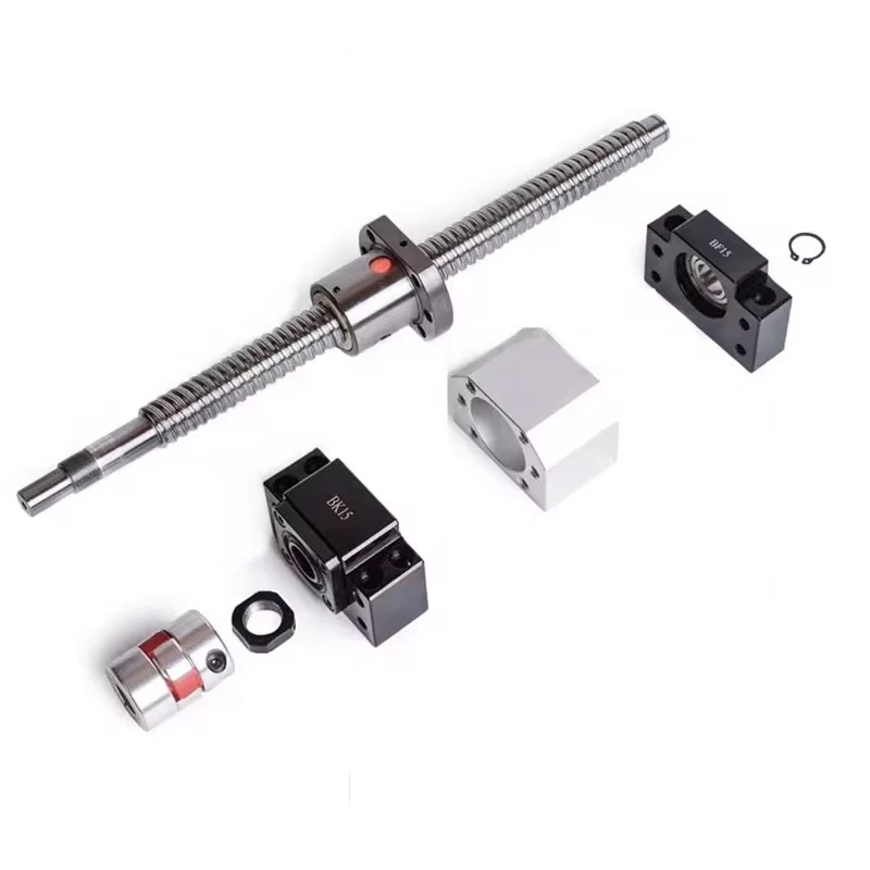 HGR20 Square Linear Guides Rail 2set HGR20+Guide Block HGH20CA+SFU1605 Ball Screw 5mm lead Screw+ BK12BF12cnc linear Actuator