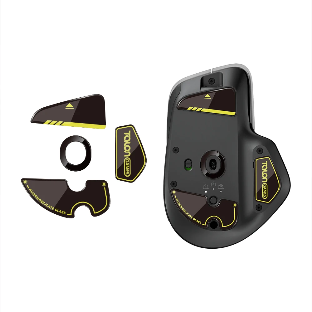 TALONGAMES-patines de cristal para ratón, almohadillas deslizantes con sensor para ratón Logitech MX Master 4, ratón inalámbrico con bordes curvos y redondeados