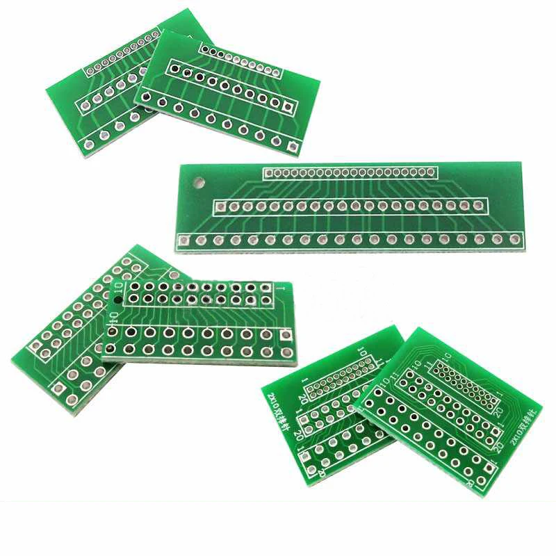 1PCS 1.27mm 2.0mm 2.54mm Pitch Transfer Plate Converter Single Double Row Pin PCB PCI Adapter Board 10Pin 20Pin