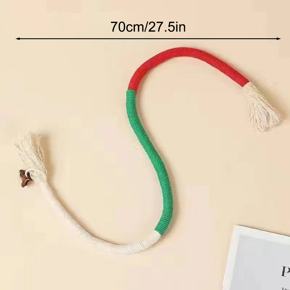 1PC Cat Toys Chew Rope Safe Teeth Cleaning Toy for Indoor Kittens, Interactive Cat Nip Kitty Toys for All Breeds image 6