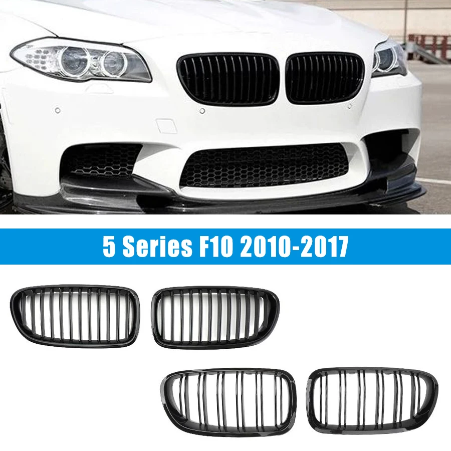 Car Gloss Black Front Kidney Grille for BMW 5 Series F11 F10 2010 2011 2012 2013 2014 2015 2016 Sedan Touring