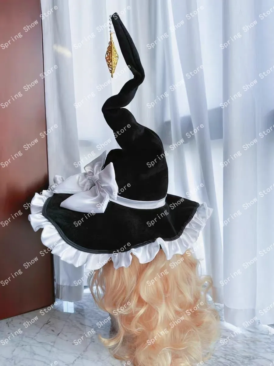 東方プロジェクト 霧雨魔理沙 コスプレ衣装 小道具 キャップ アニメ 黒