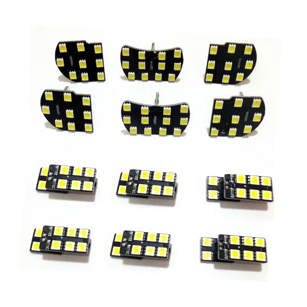 

July King 6000K LED Car Reading Light Compatible for Buick LaCrosse, 6 pcs Dome + 4 pcs Door + 1 pc Glove Box + 1 pc Trunk Light