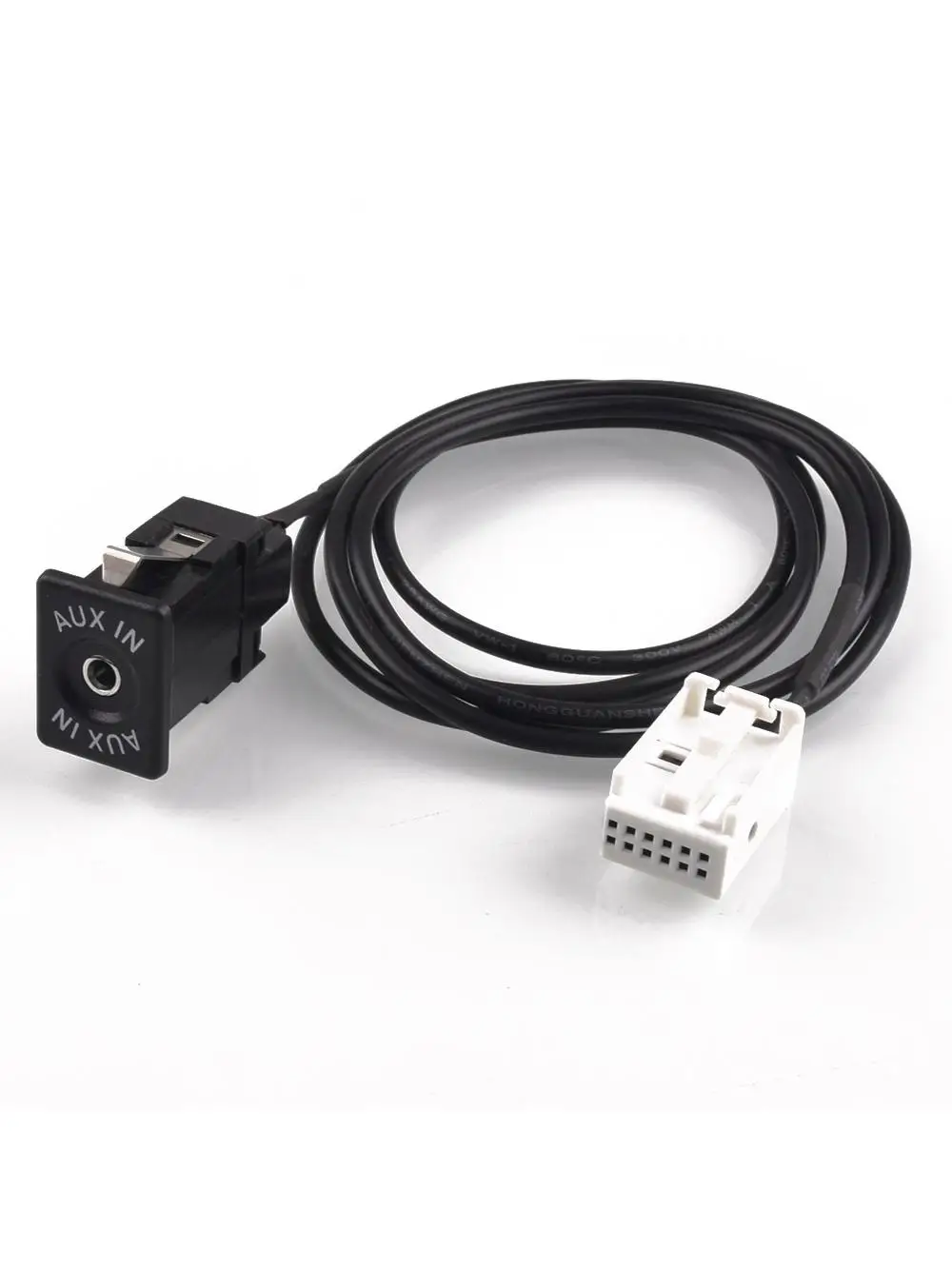 12PIN Aux Audio Cable Socket Interface Adapter Cable For Peugeot 307 308 408 407 507 for Citroen RD4 C2 C4 C5 — zdjęcie 2