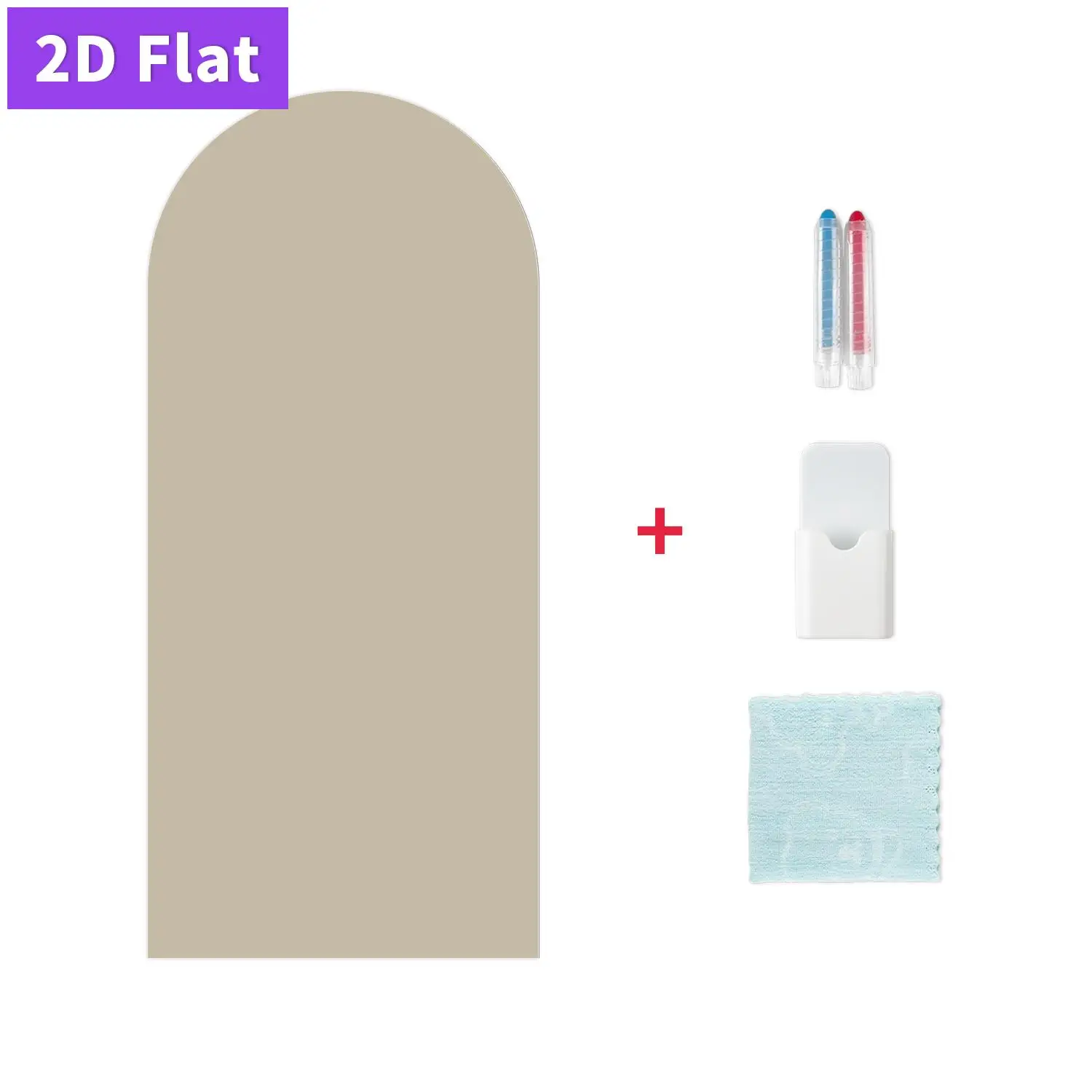 1pcs Arched Decorative Magnetic Whiteboard Wall Sticker, Available in Multiple Colors with Semi-Circular Patterns, 45*100CM,