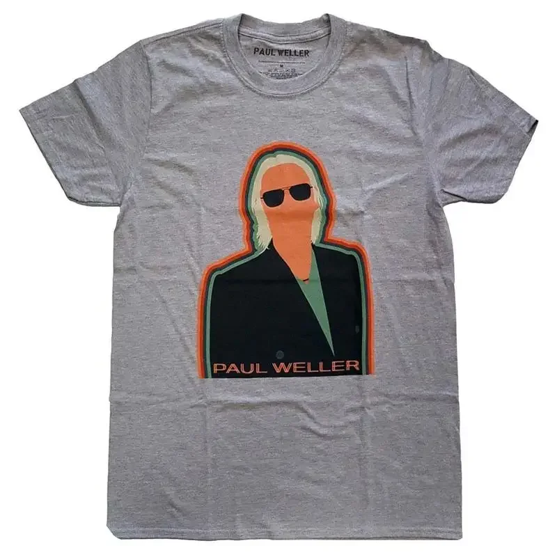 Men's Paul Weller Illustration Key Lines Slim Fit T shirt X Large Grey