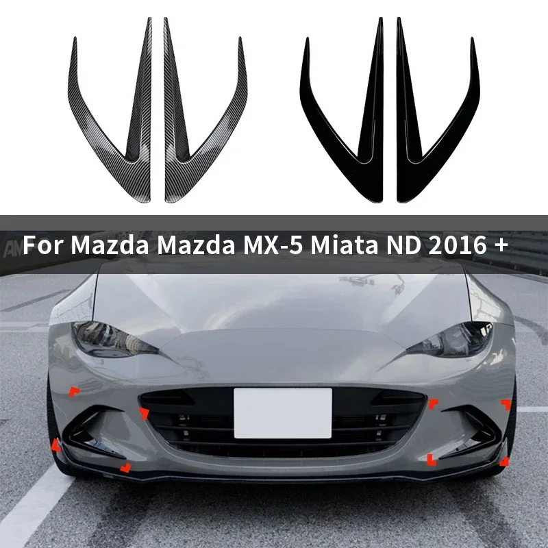 

For Mazda Mazda MX-5 Miata ND 2016 + Automotive Carbon Fiber Front Air Knife Car Sticker Trend Grille External Accessories