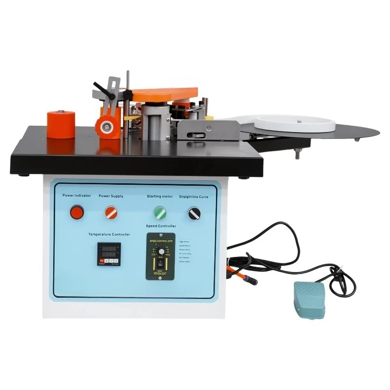 Hot-selling desktop edge banding machine with large-capacity glue pot, suitable for small woodworking workshops