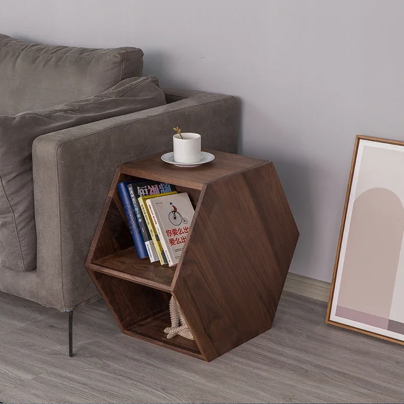 Simple black walnut sofa, a few tea cabinets, multi-functional corners, several sideboards, and small coffee tables