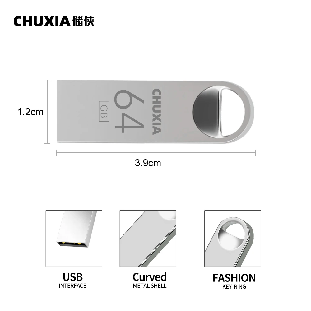 10PCS USB Flash Drive 3.0 Pendrive Stick 64GB Waterproof Memory USB Drive 128GB Hight Speed Pen Drives Flash USB Key Chain Gift