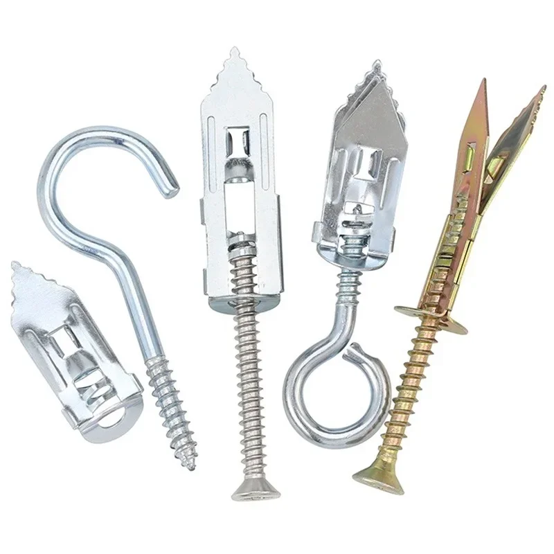 ชุดสกรูยึดผนังยิปซัมแบบเจาะเอง พร้อมสกรูยึดผนังยิปซัมแบบขยายตัว คุณภาพสูง ความยาว 30 มม. 40 มม.