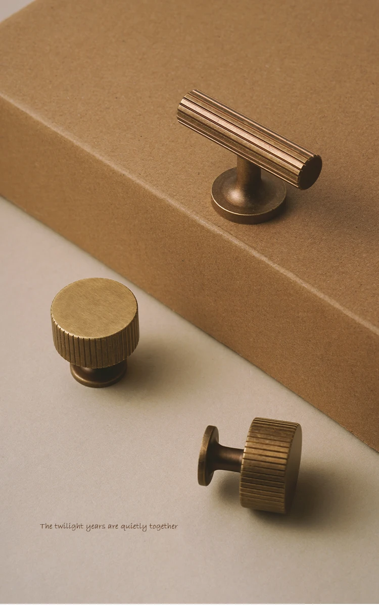 Dooroom Messing-Möbelgriff, Retro-Streifenknopf für Schrank, Kleiderschrank, Schminktisch, Schuhschrank, Schublade, Kommode, Großhandel verfügbar – Detail 7