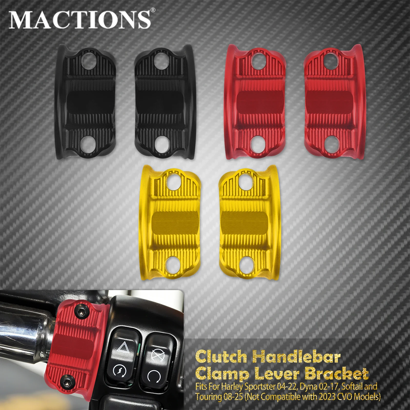 

Motorcycle Handlebar Brake Clutch Master Cylinder Clamp Lever Mount Bracket For Harley Sportster XL Touring Softail Dyna Fat Boy