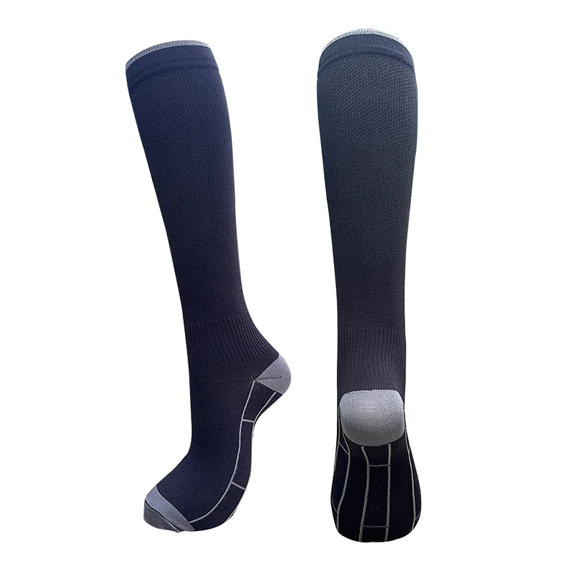1/4 Paar Kompressionssocken für Herren und Damen, 20–30 mmHg – Durchblutungssocken, geeignet für Pflege und Reisen – weiche, atmungsaktive Sportsocken