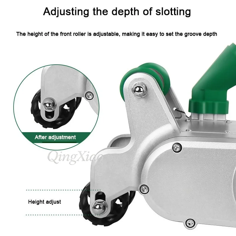 One Shot Wall Grooving Machine For Aerated Block Foam Light Brick Cable Channel Cutting Hydropower Construction Equipment