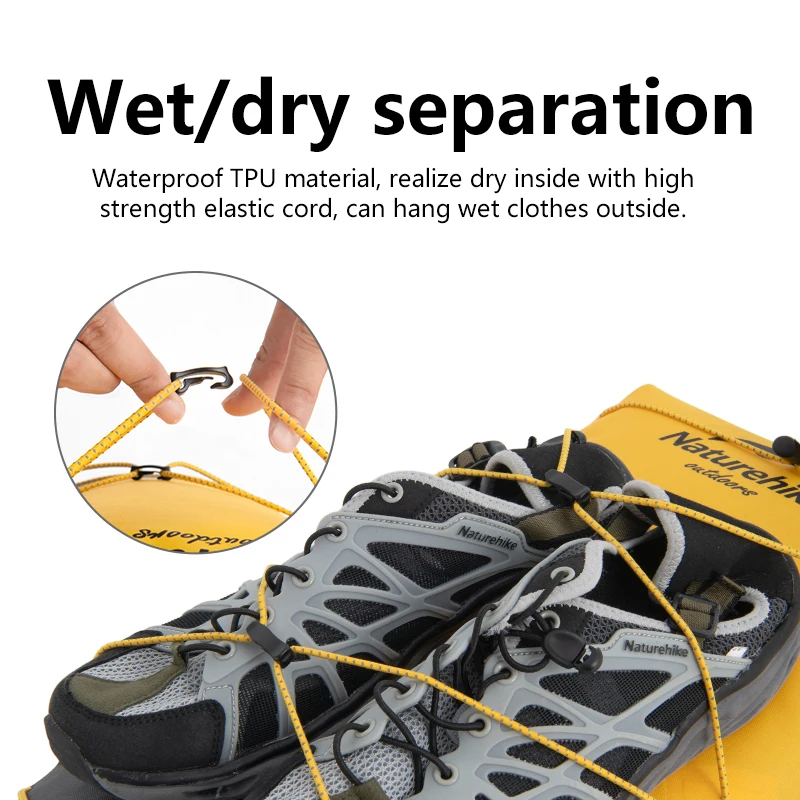 Outdoor Camping Adventure Storage Bag Large Capacity Backpack Naturehike 2025 40L Ultralight TPU Wet & Dry IPX6 Waterproof Bag