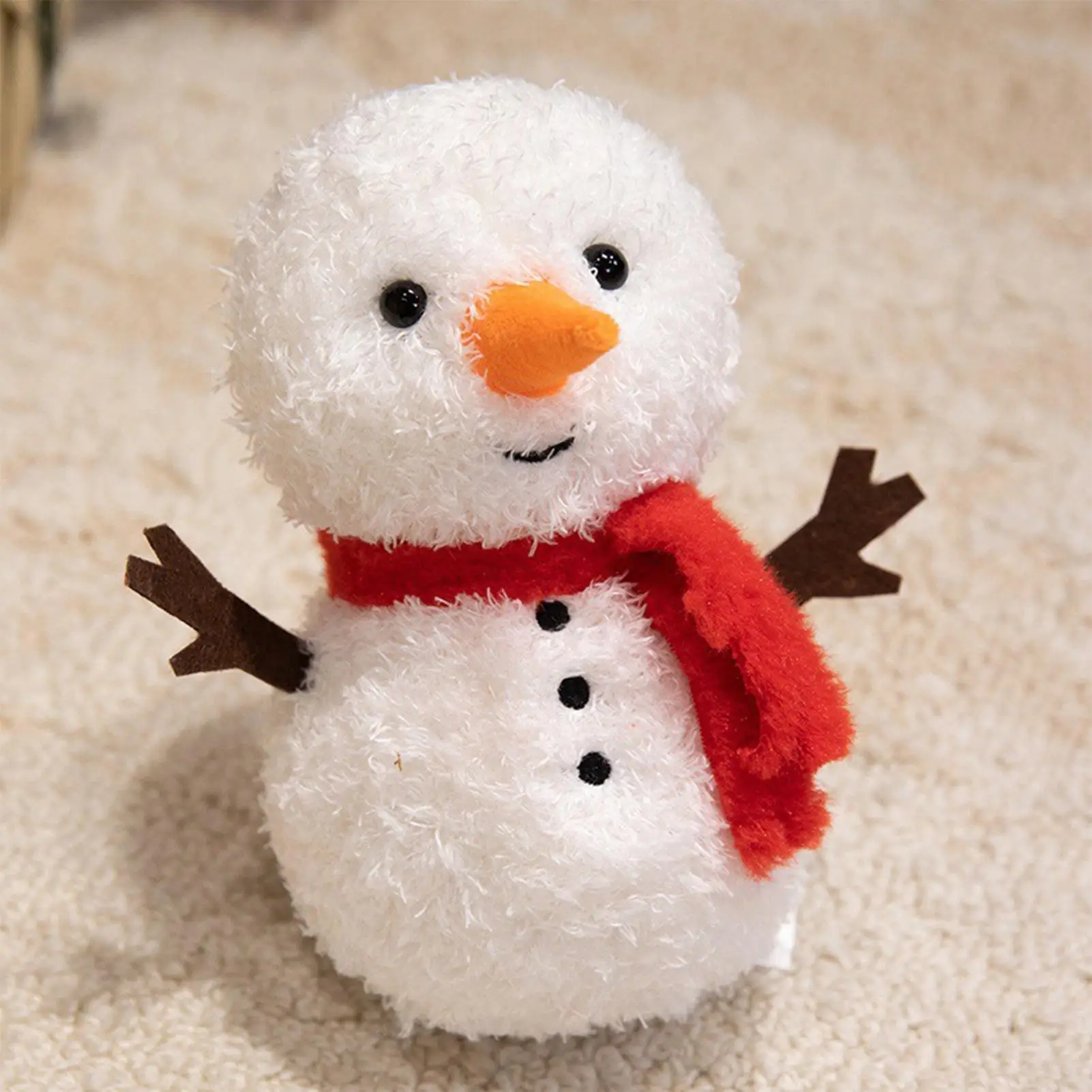 

Christmas Plush Cute Decorations Stuffed Plush Toy Cuddly Holiday Doll for Boys Girls Desktop Shelf Mantel Bedside Table