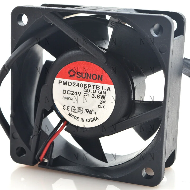 GGT   FOR SUNON PMD2406PTB1-A 24V 3.8W 6CM 6025 2-pin Double Ball Inverter Fan