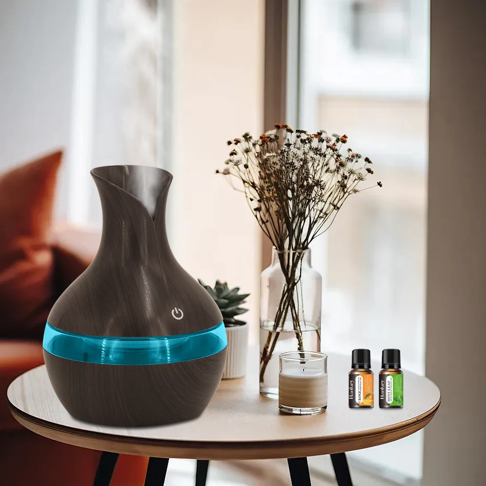 

USB-увлажнитель на 300 мл включает 2 успокаивающих масла, портативный и простой в использовании для дома/офиса.