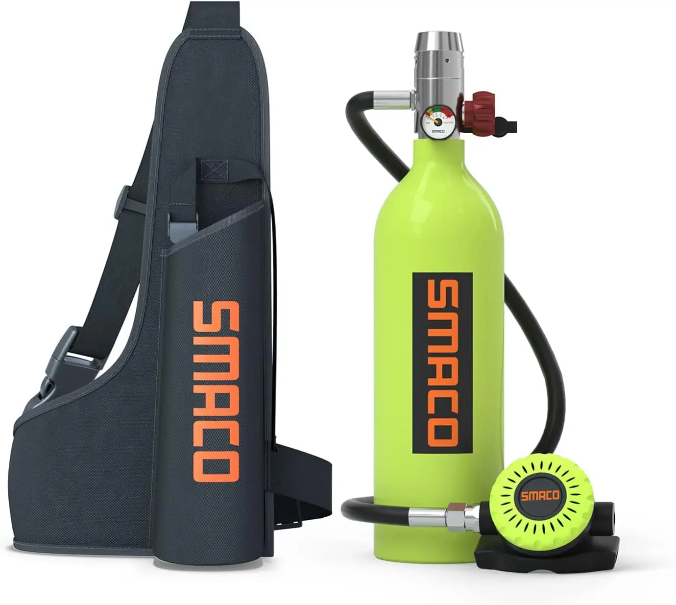 SMACO S400 1.0L Scuba Diving Tank for Swimming Snorkeling Dive Underwater Adventure Perfect for Summer Travel