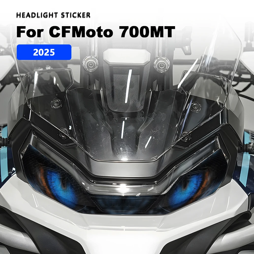 Waterproof Motorcycle Headlight Stickers Headlamp Protective Decals For CFMoto 700MT 700 MT 700mt 2025 Modification Accessories