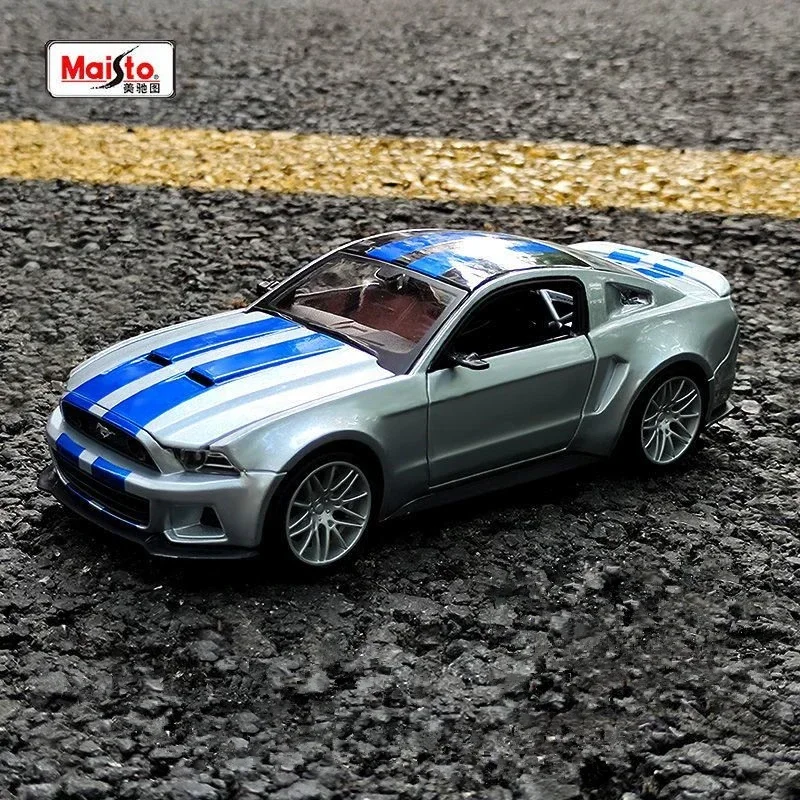 

1:24 FOR Ford Mustang Street Racer Alloy Sports Car Model Diecast Metal Racing Car Model Simulation Collection Toys Gift