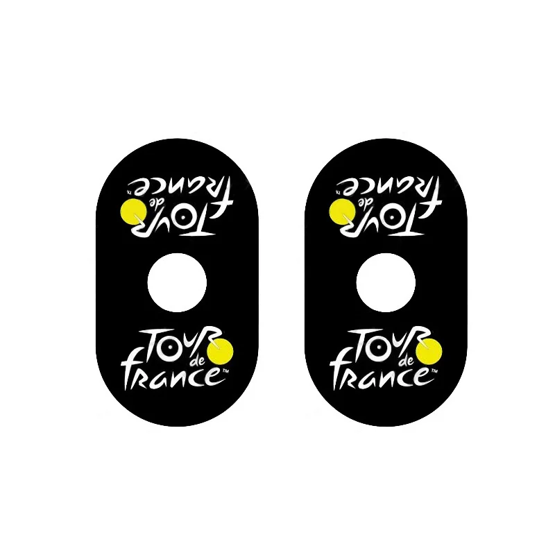 قطعتان من ملصق تزيين فم عجلة الدراجة PET، ملصق صمام هواء مقاوم للماء، مناسب للدراجات الجبلية والطرق السريعة