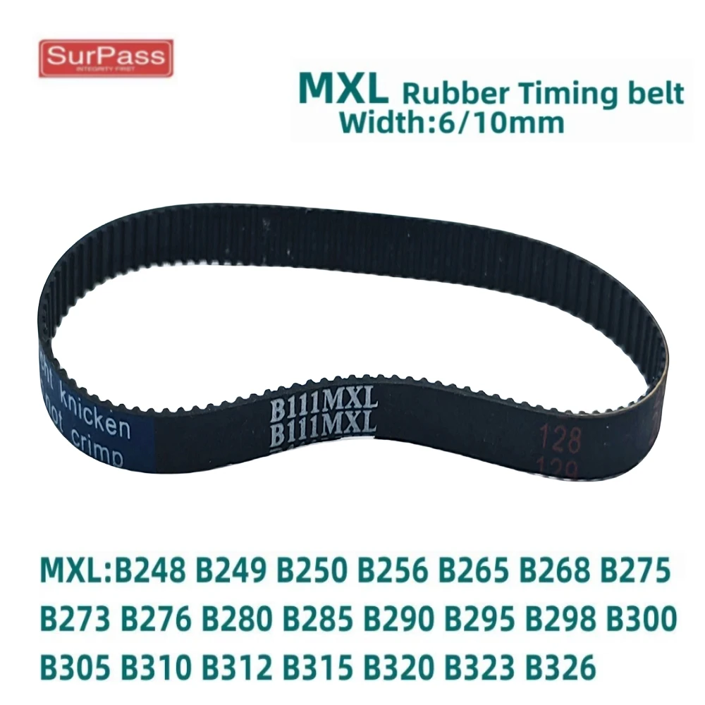 MXL Correa de distribución síncrona B248 B249 B250 B256 B265 B268 B275 B273 B276 B280 B285 B290 B295 B298 B300 B305 B310 Ancho 6/10 mm