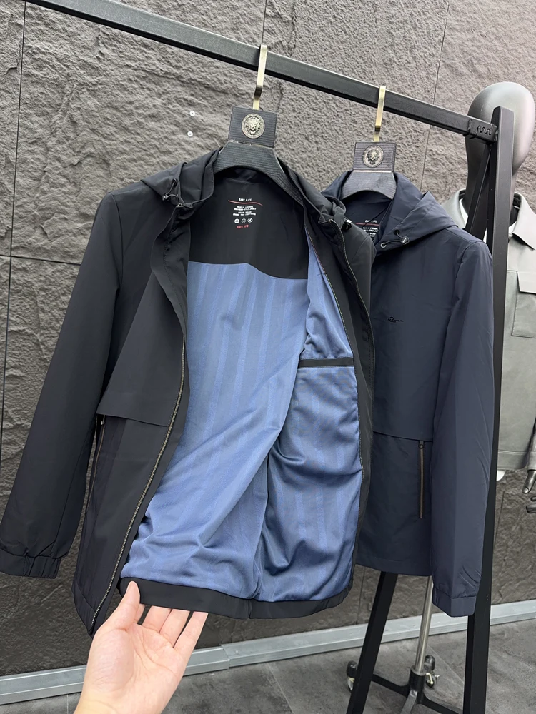 

Svip Высококачественная деловая повседневная мужская куртка с капюшоном, весенняя верхняя одежда, удобная верхняя одежда для поездок на работу, подходит для Long Sve