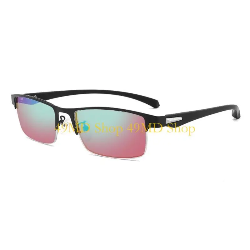 49MD Glasses for People with Red-green Color-blindness Daltonism and Color Weakness Half Frame 2-sided Coating Lenses - view 5