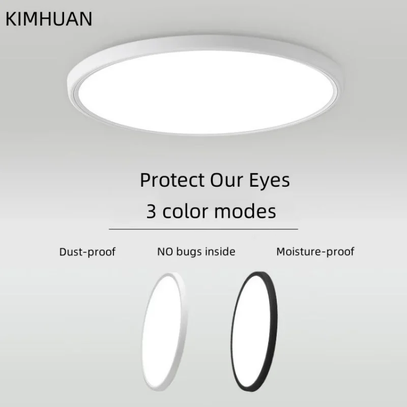 

2.2CM Ultra-thin LED Ceiling Lamp Eye Protection AC180V-265V 36W 48W Modern Panel Light Fixture Surface Mount For Living Room