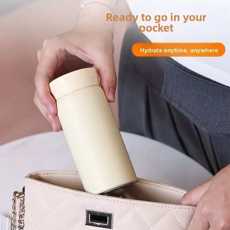 

Портативная термокружка из нержавеющей стали 304 для студентов, мужчин и женщин, с изолированным корпусом, милым и простым дизайном, для путешествий