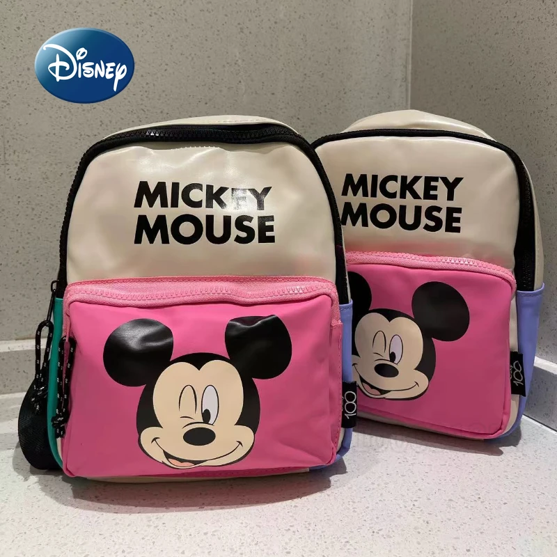 

Disney Mickey's Original New Children's Backpack Luxury Brand Mini Children's Schoolbag Cartoon Cute Boy Girl Schoolbags Fashion