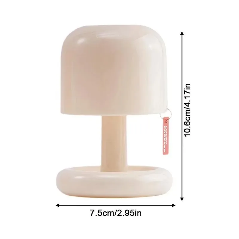 USB Rechargeable Night Light Mini Desktop Sunset Night Lamp Mushroom Style Led Table Light for Coffee Bar Home Decor Bedroom