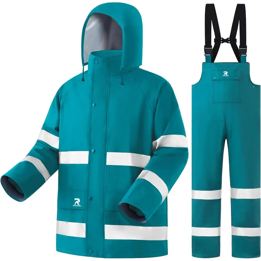 

Reflective Waterproof Raincoats, Bib Pants, and Safety Gear for Men and Women