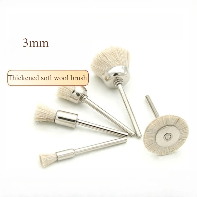 

100Pcs Mini Wool Brush Electric Drill Grinding Brush Wool Grinding Head T-shaped For Power Dremel Rotary Tools Polishing