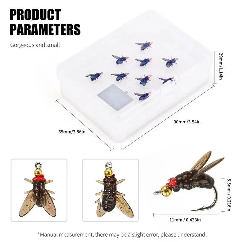 Fishing Fly Swimbait Soft Bait Fish Lure Fly Fake Fishing Bait Gear Realistic Simulation Fly Bait For Trout Bass