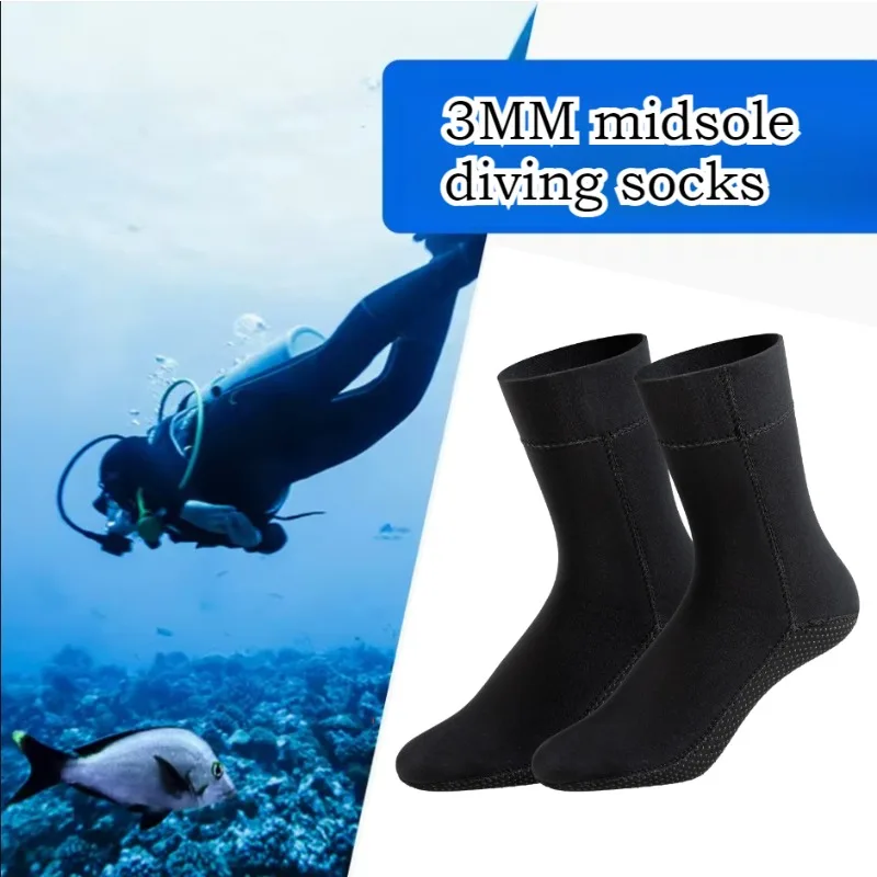 

Snorkeling Non Slip 3mm Neoprene Diving Socks Wetsuit Shoes for Surf Swimming Warm Aqua Socks Beach Boots Beach Accessories