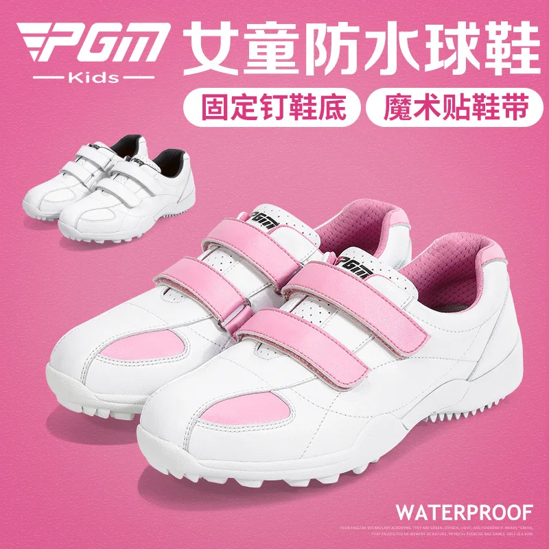 PGM Golf Women Shoes Waterproof Casual Sports Kids Sneakers Magic Stick Breathable Non-Slip XZ007 Wholesale