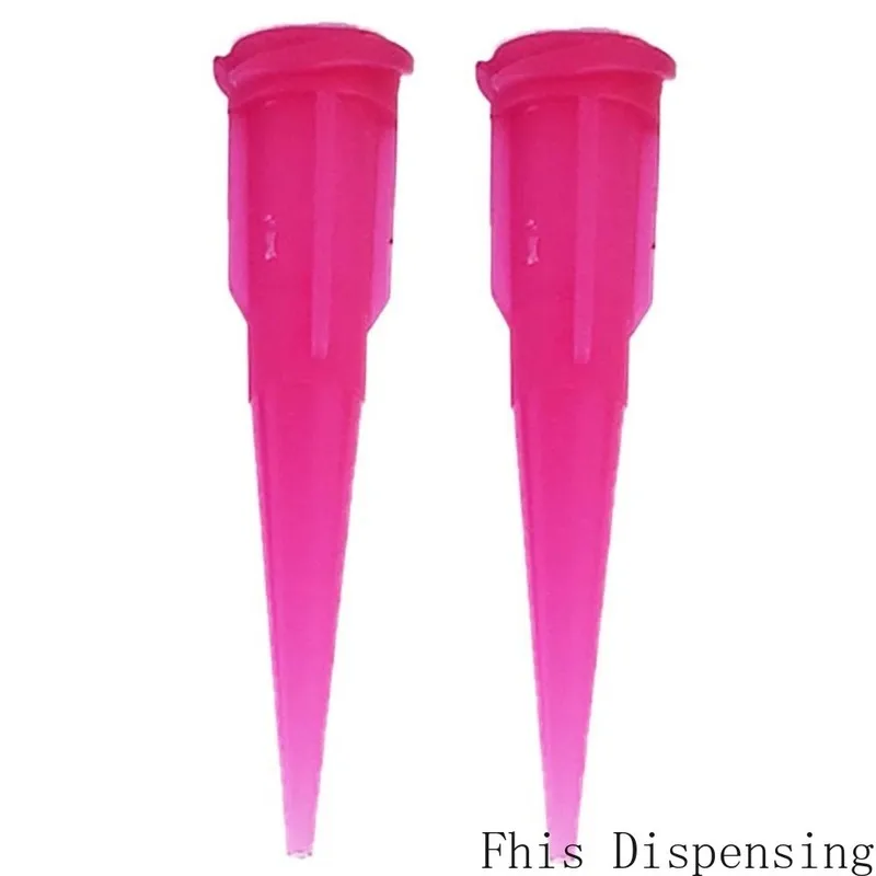 Punte di erogazione della colla ad ago epossidico fluido conico in plastica opaca da 20G confezione da 50