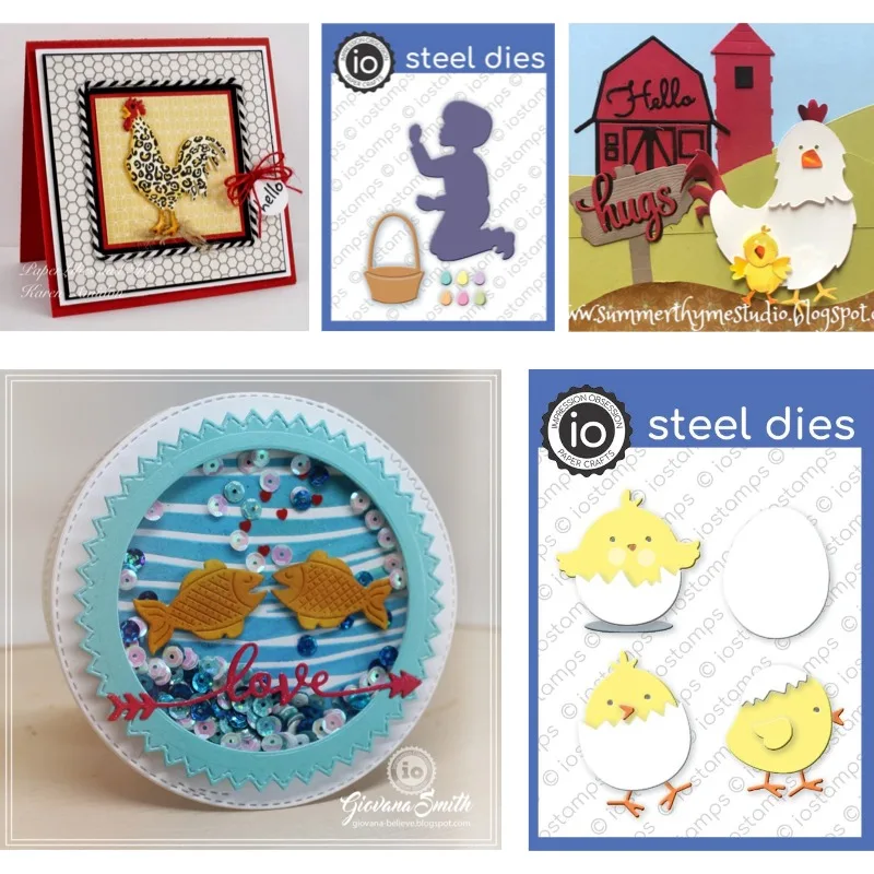 The Rooster's Comb Is Very Beautiful Metal Cutting Dies Slimline Essentials Scrap Booking Card Stencil Cut Die for DIY Handmade