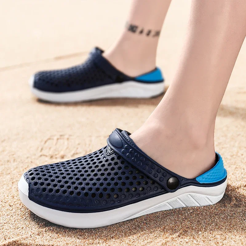 Moda unisex sandały plażowe pantofel z grubą podeszwą wodoodporne sandały antypoślizgowe klapki japonki dla kobiet mężczyzn Crocks męskie buty