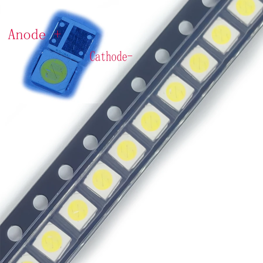 100PCS/Lot  High Power SMD LED 3030 6V 1.8W Cool White 150-187LM For TV Backlight Application