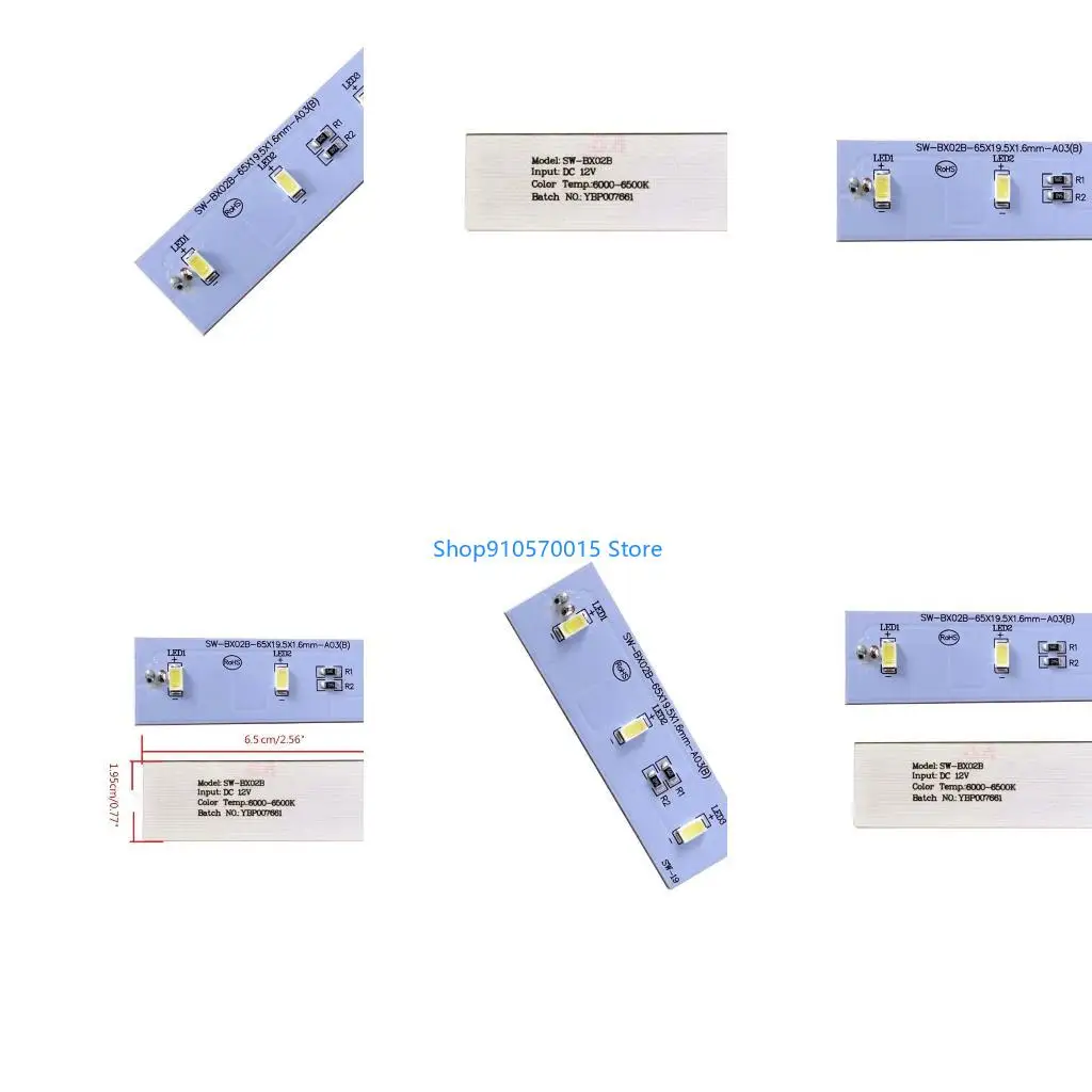 B95C Replaceable ZBE2350HCA Refrigerator LED Light Board Good Light Exposure DC12V Input LED Light Board Module Replacements
