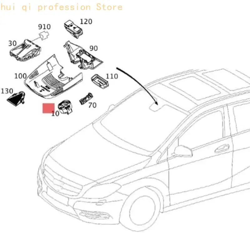 Regen- und Lichtsensor A2469017000 für B250 CLA180 GLA220, täglicher Einsatz in der Windschutzscheibe H8WE – Detail 6